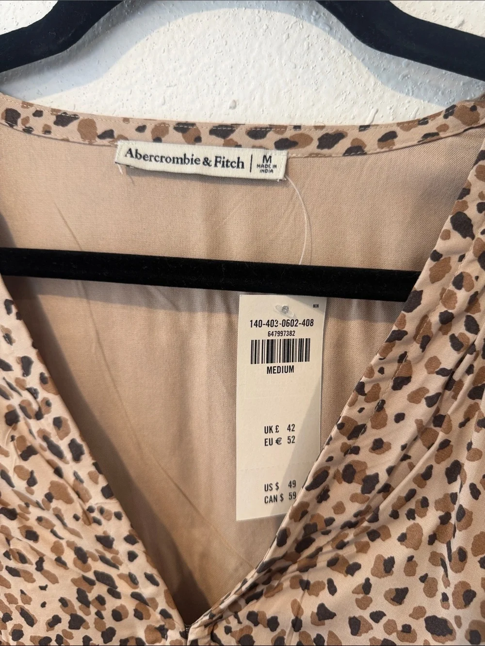 Abercrombie & Fitch Smocked Waist Blouse